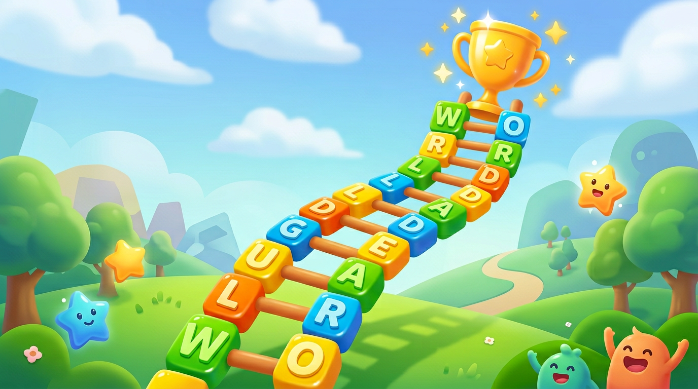Word Ladder League — vocabulary game teaser art